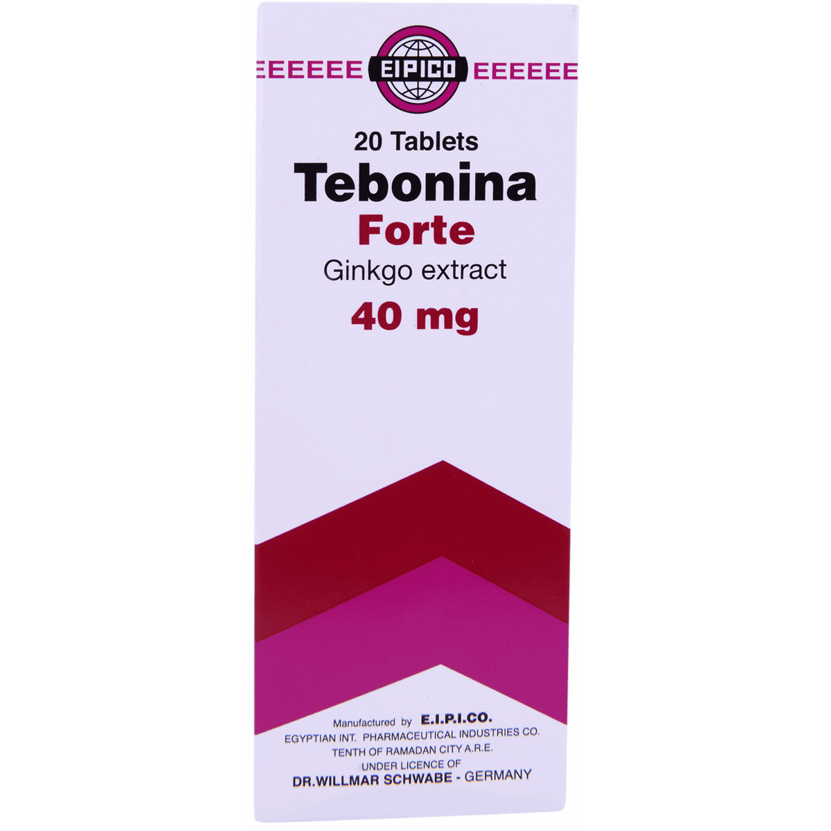 Tebonina Forte 40mg 20 Tablets