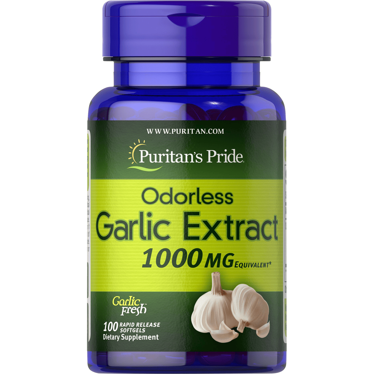 Puritan's Pride Odorless Garlic Extract 1000mg 100 Capsule