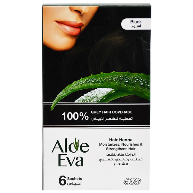 Eva Aloe Hair Henna Black 10gm 6 Sachet