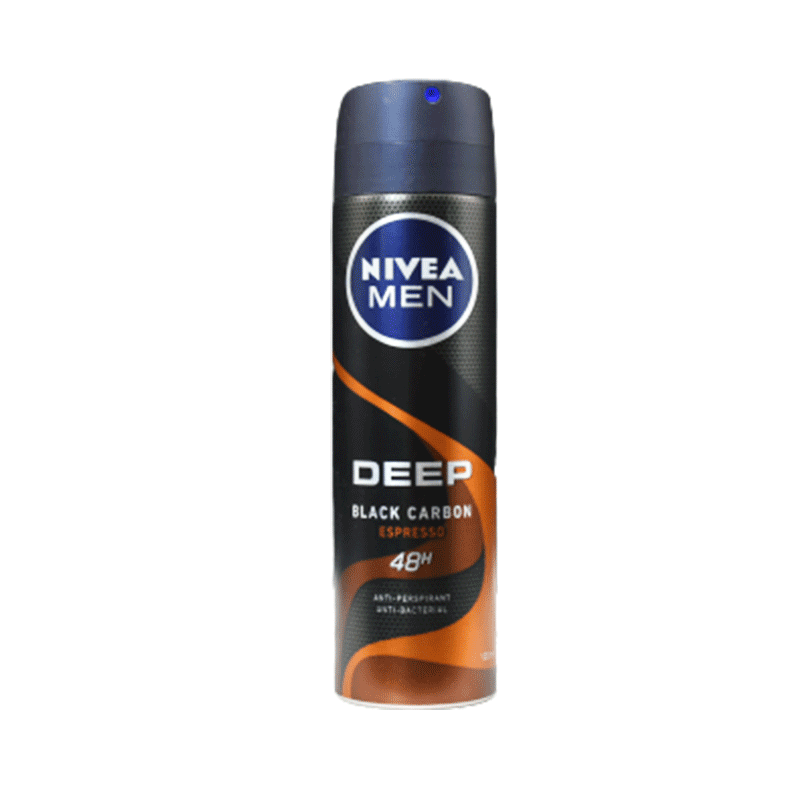 Nivea Men Deep Black Carbon Espresso Deodorant Spray 150ml