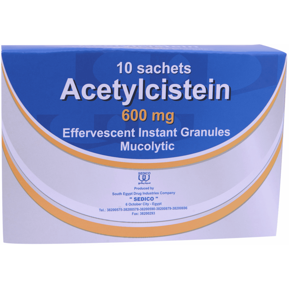 Acetylcistein 600mg 10 Sachets
