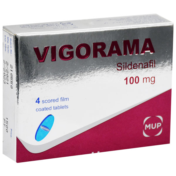 Vigorama 100mg 4 Scored Film Coated Tablet