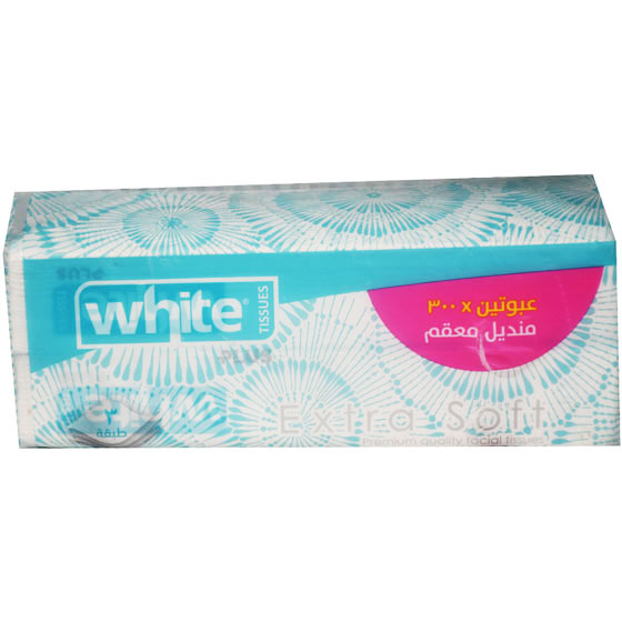 White Tissues 3 Ply 2X300 pieces