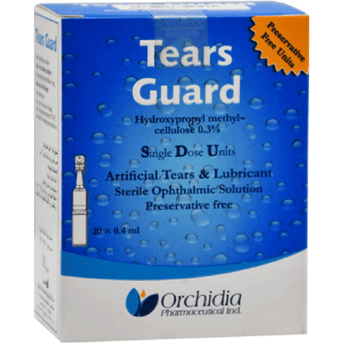 Tears Guard 0.3%/0.4ml Eye Drop 20 Single Dose Unit