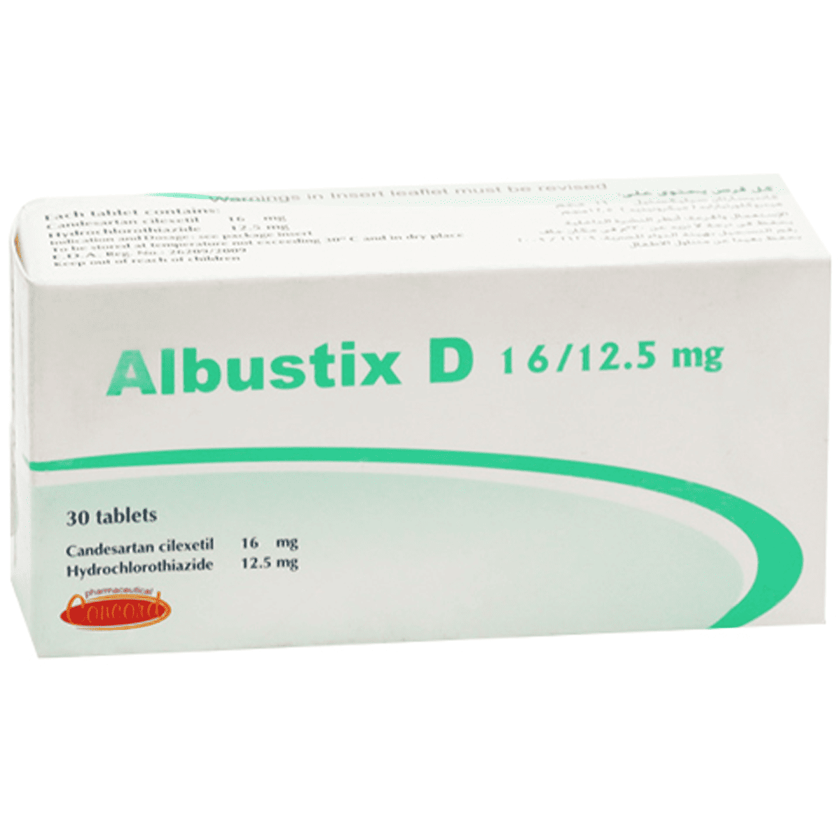 Albustix D 16mg/12.5mg 30 Tablets