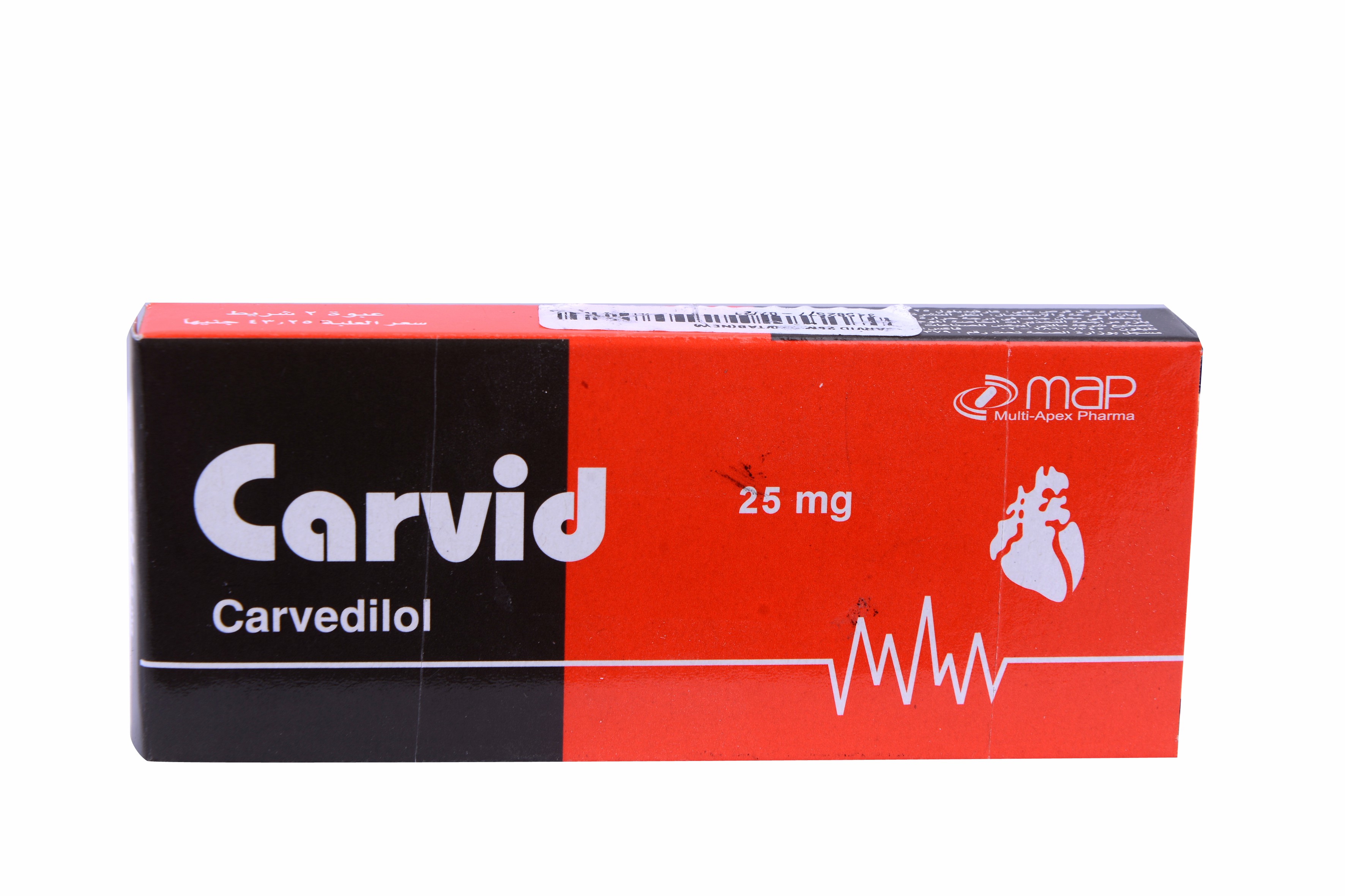 Carvid 25mg 20 Tablets