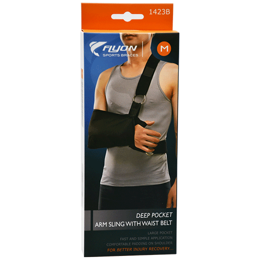 Flyon Deep Pocket Arm Sling With Waist Belt Medium /1423b