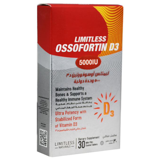 Limitless Ossofortin D3 5000 IU 30 Tablet
