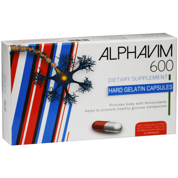 Alphavim 600mg 20 Hard Gelatin capsules
