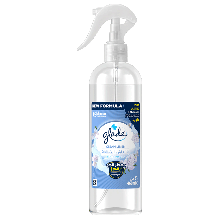 Glade Air Freshener Spray Clean Linen 460ml