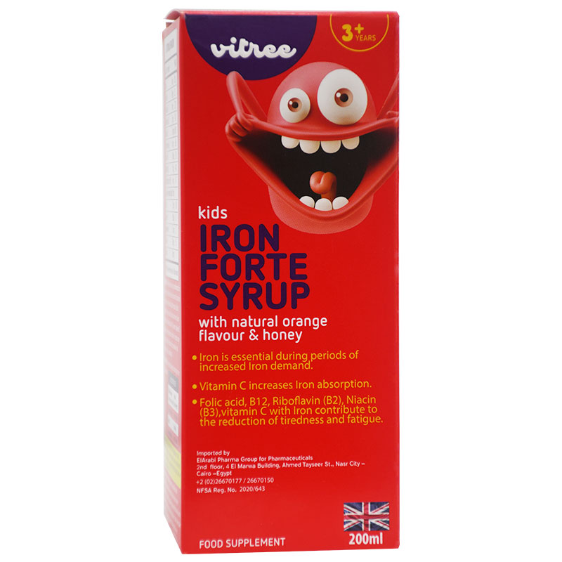 Vitree Kids Iron Forte (+3 Years) Syrup 200ml