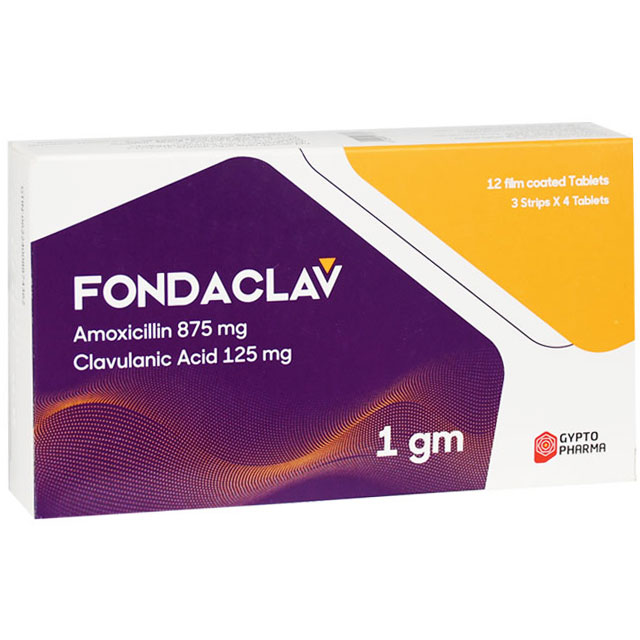 Fondaclav 1Gm 12 Film Coated Tablets