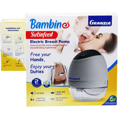 Granzia Electric Breast Pump Model/XN/MD-2267B + Manual Breast Pump (Offer Pack)