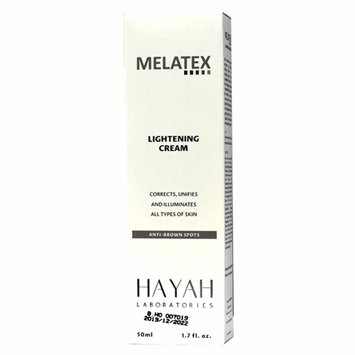 Melatex Lightening Cream Anti Brown Spots 50ml