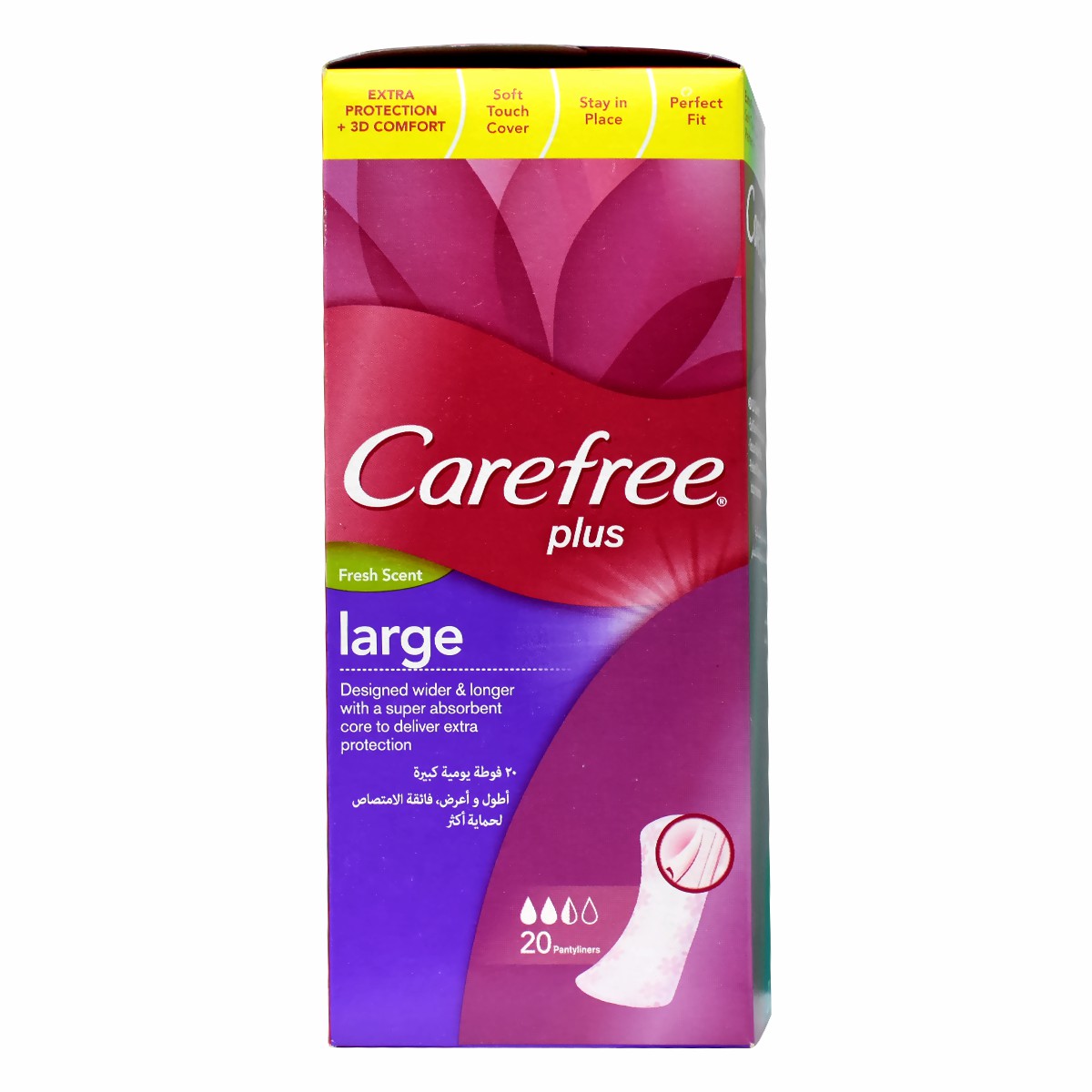 Carefree Plus Large Fresh Pads 20pcs