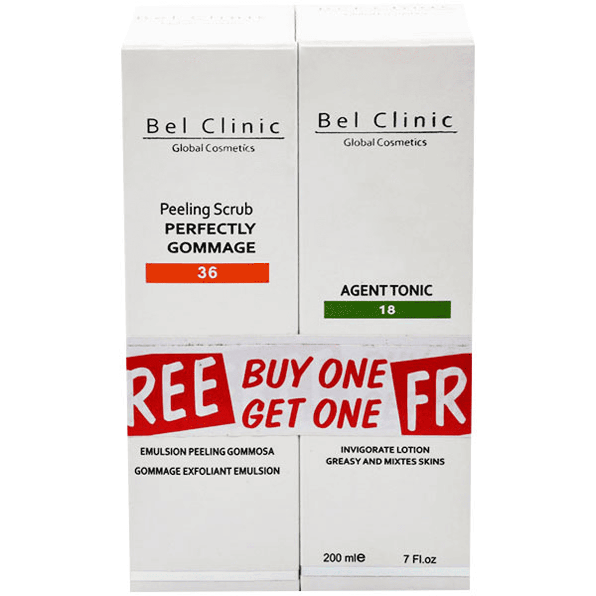 Belclinic (Peeling Scrub + Agent Tonic 200ml) (Offer Pack)