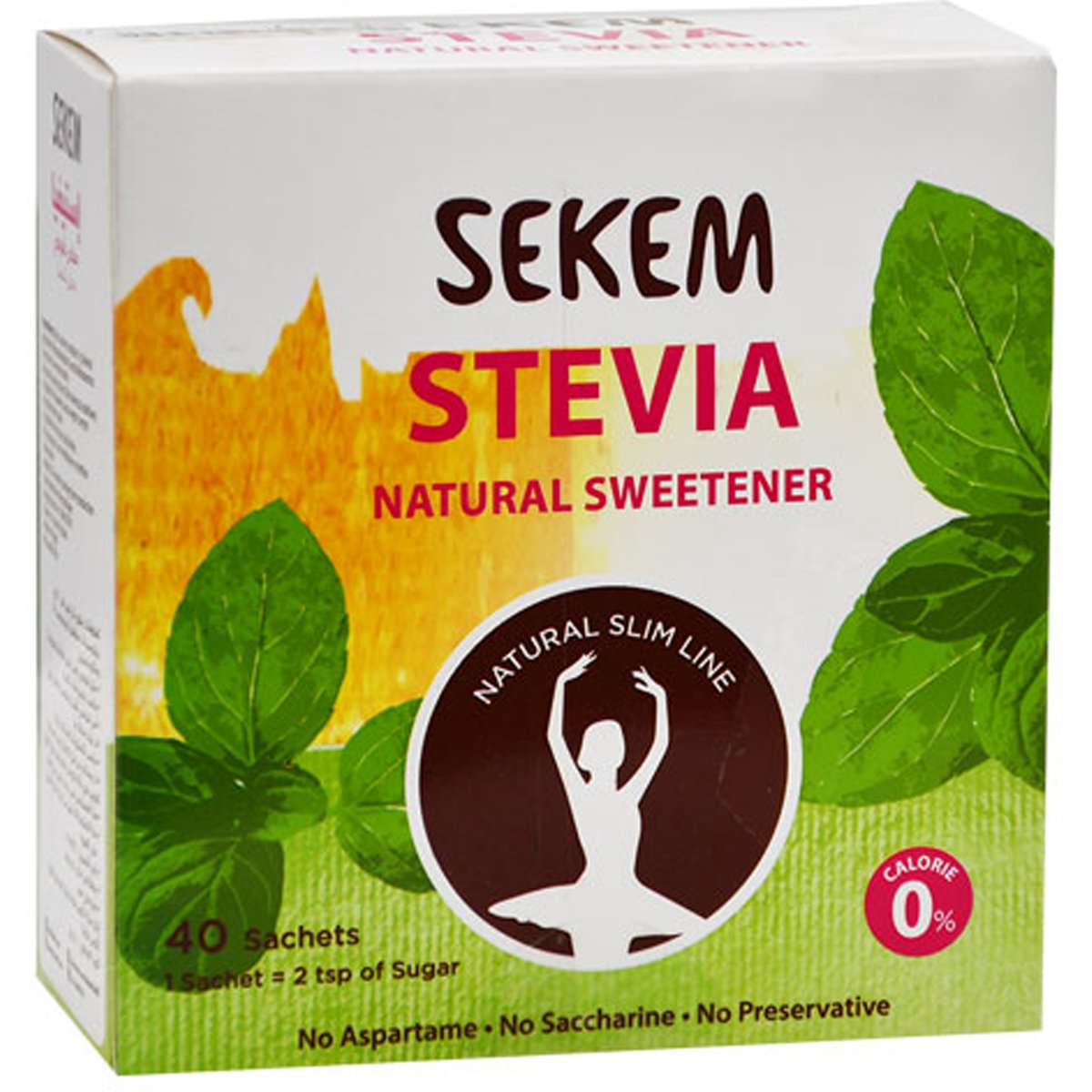 Sekem Stevia Natural Sweetener 40 Sachets