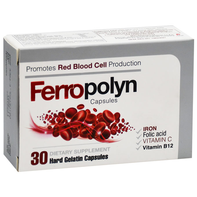 Ferropolyn 30 Hard Gelatin Capsules