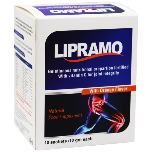 Lipramo (10 gm/Sachet) Orange Flavor 10 Sachets