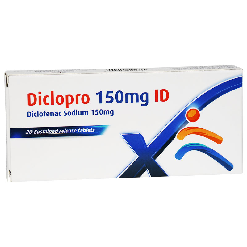 Diclopro 150mg ID 20 Sustained Release Tablets