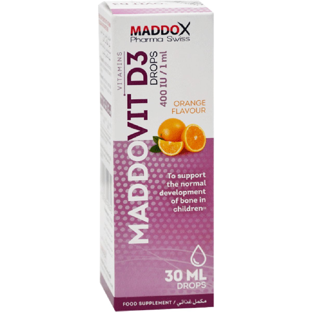 MaddoVit D3 400Ui/1Ml (Orange) 30M Oral Drop