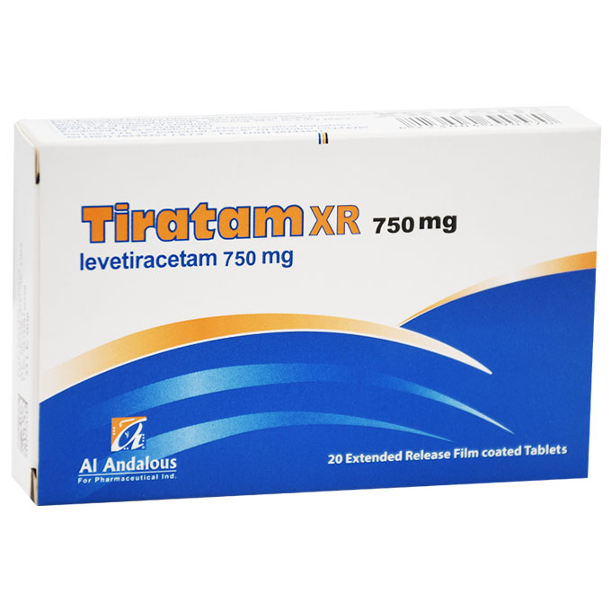 Tiratam XR ( Extended Release ) 750mg 20 Film Coated Tablets