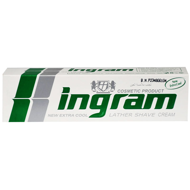 Ingram Extra Cool Lather Shave (Green) Cream 40gm
