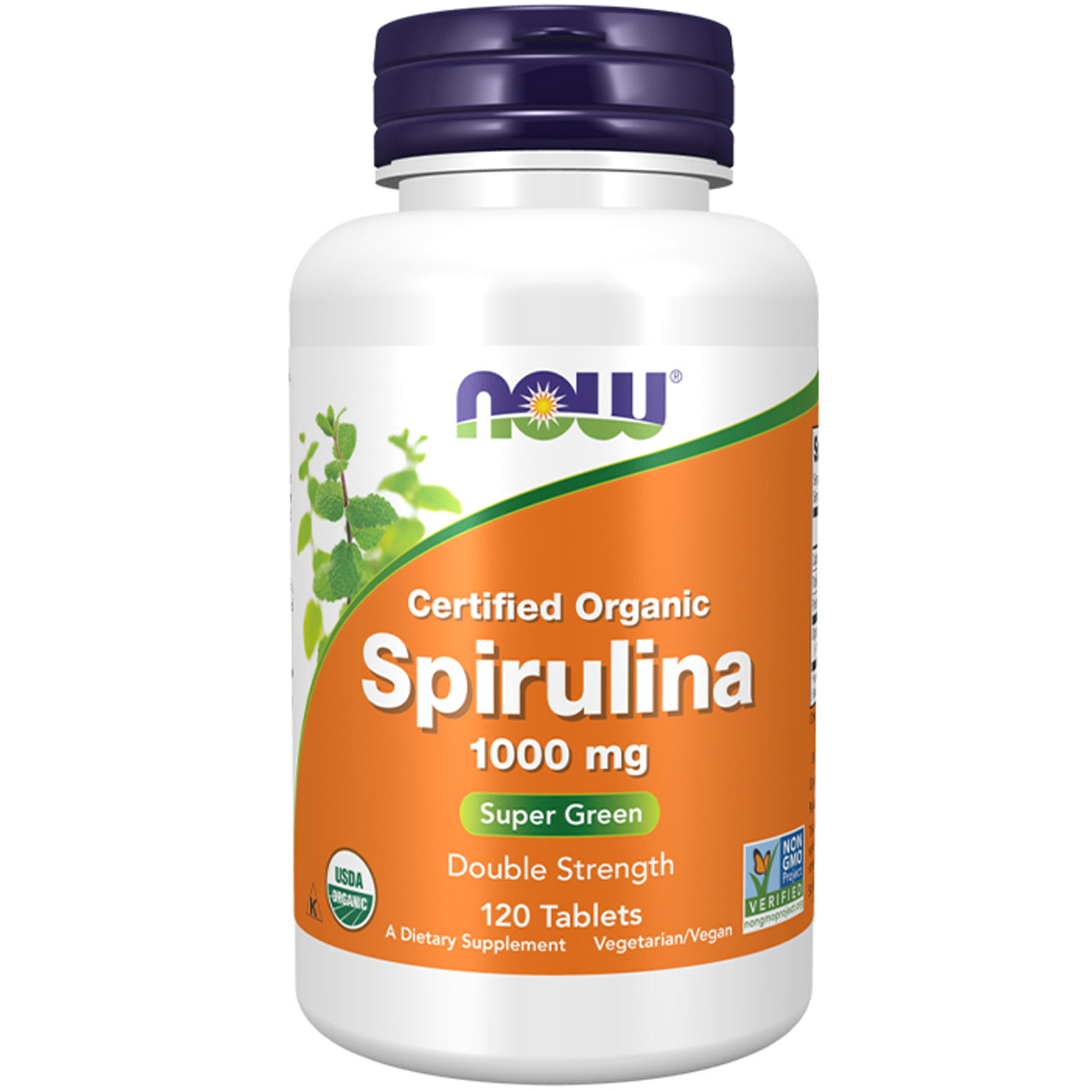 Now Spirulina 1000mg Double Strength 120 Tablets