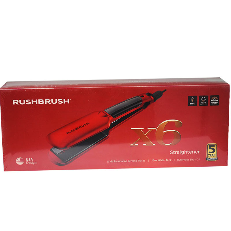 Rush Brush Red X6 Straightener