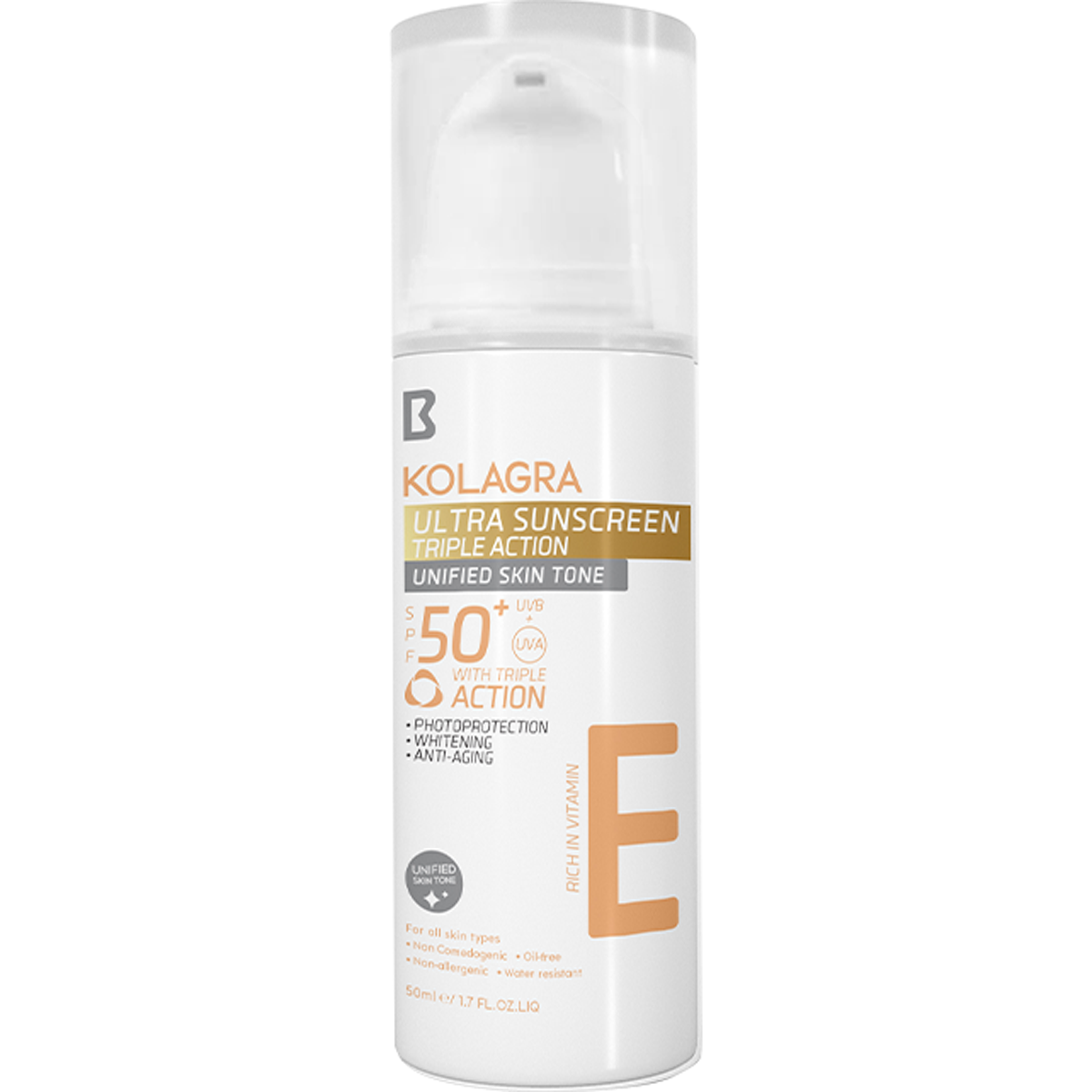Kolagra E Sun Screen Triple Action Spf(50+) 50ml