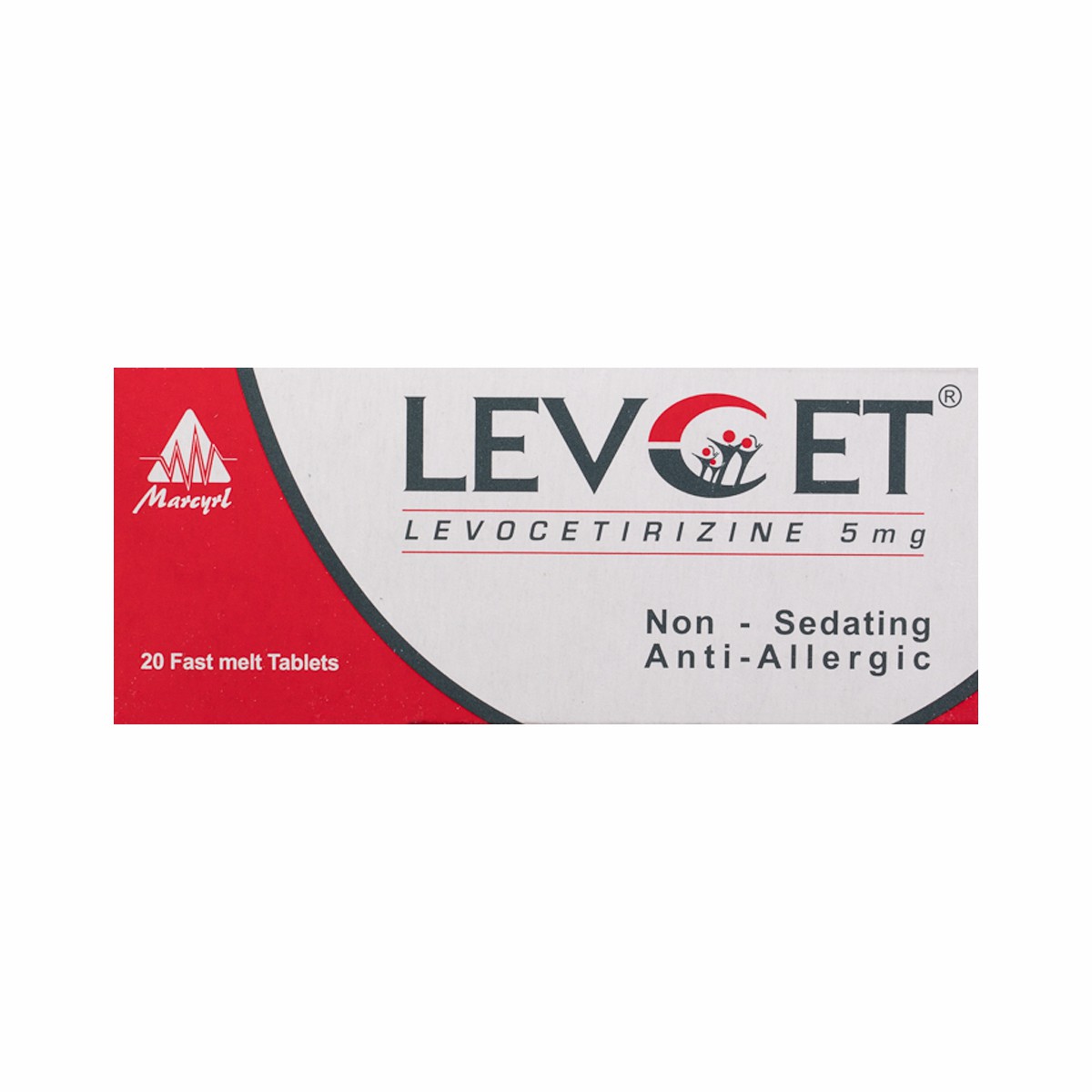 Levcet 5mg 20 Tablets