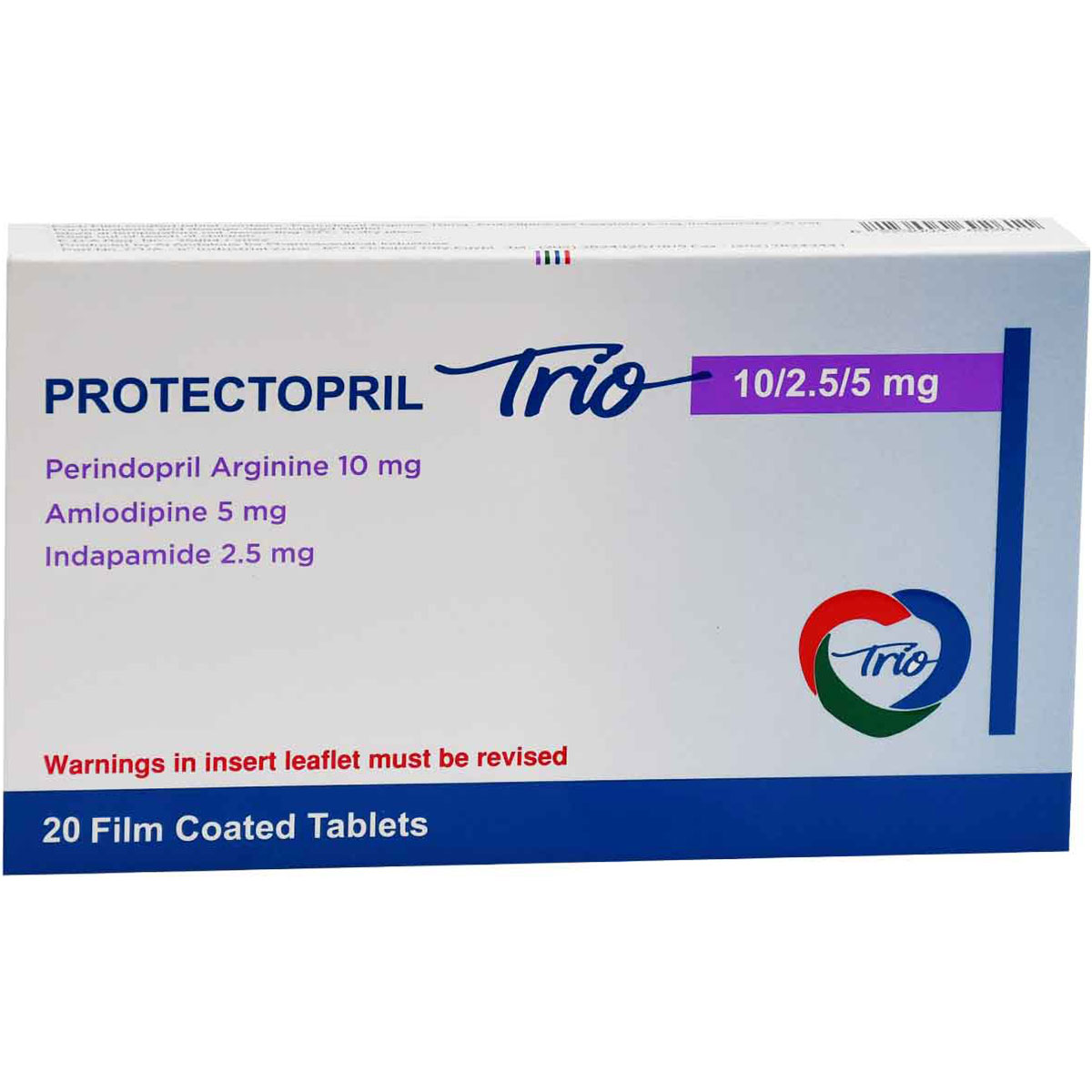 Protectopril Trio 10/2.5/5mg 20 Film Coated Tablets