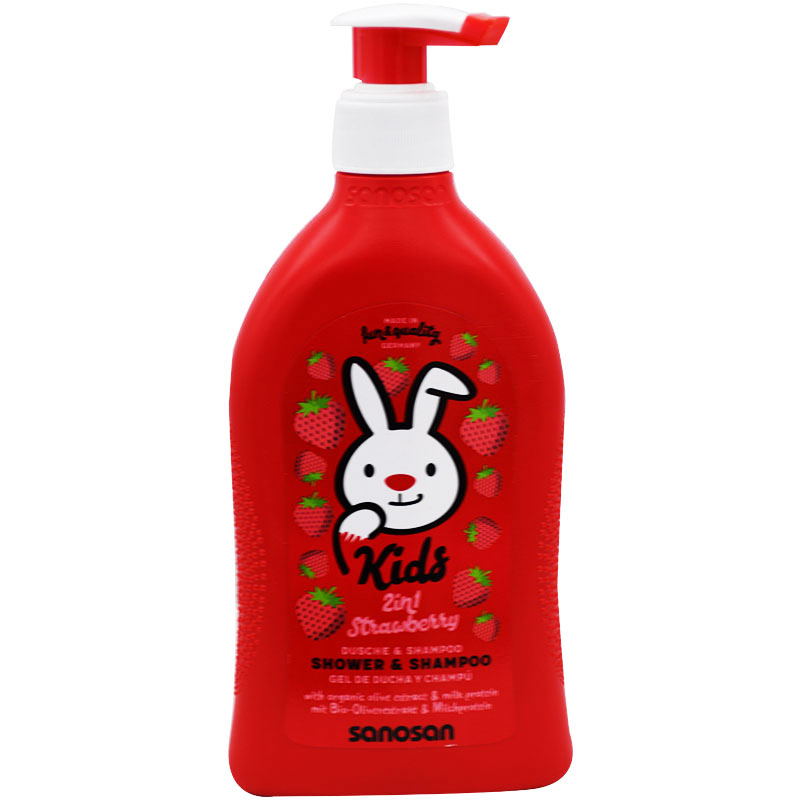 Sanosan Kids Strawberry Shower & Shampoo 400ml