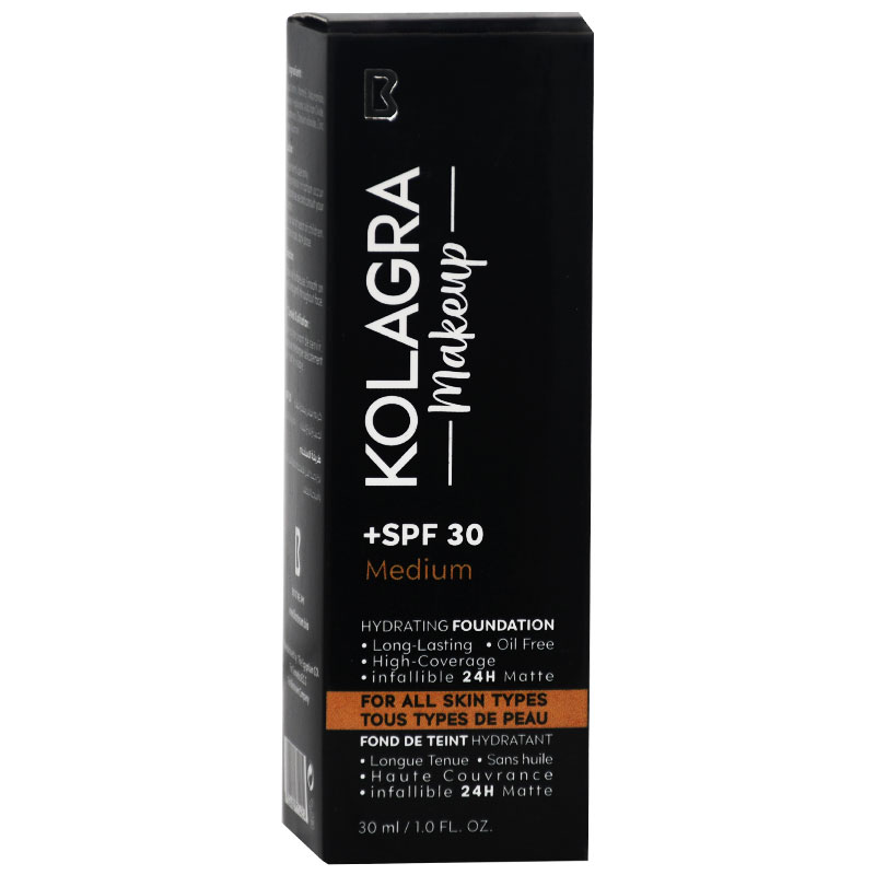 Kolagra Makeup Spf(30+) Foundation Medium 30ml