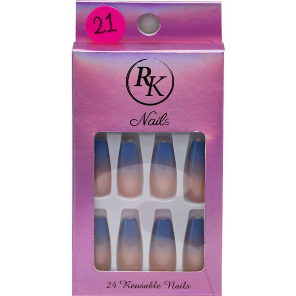 RK Reusable Nails 24 pieces/21