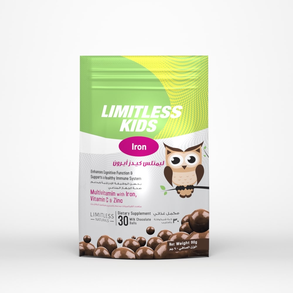 Limitless Kids Iron Milk Chocolate Balls 30 Pieces