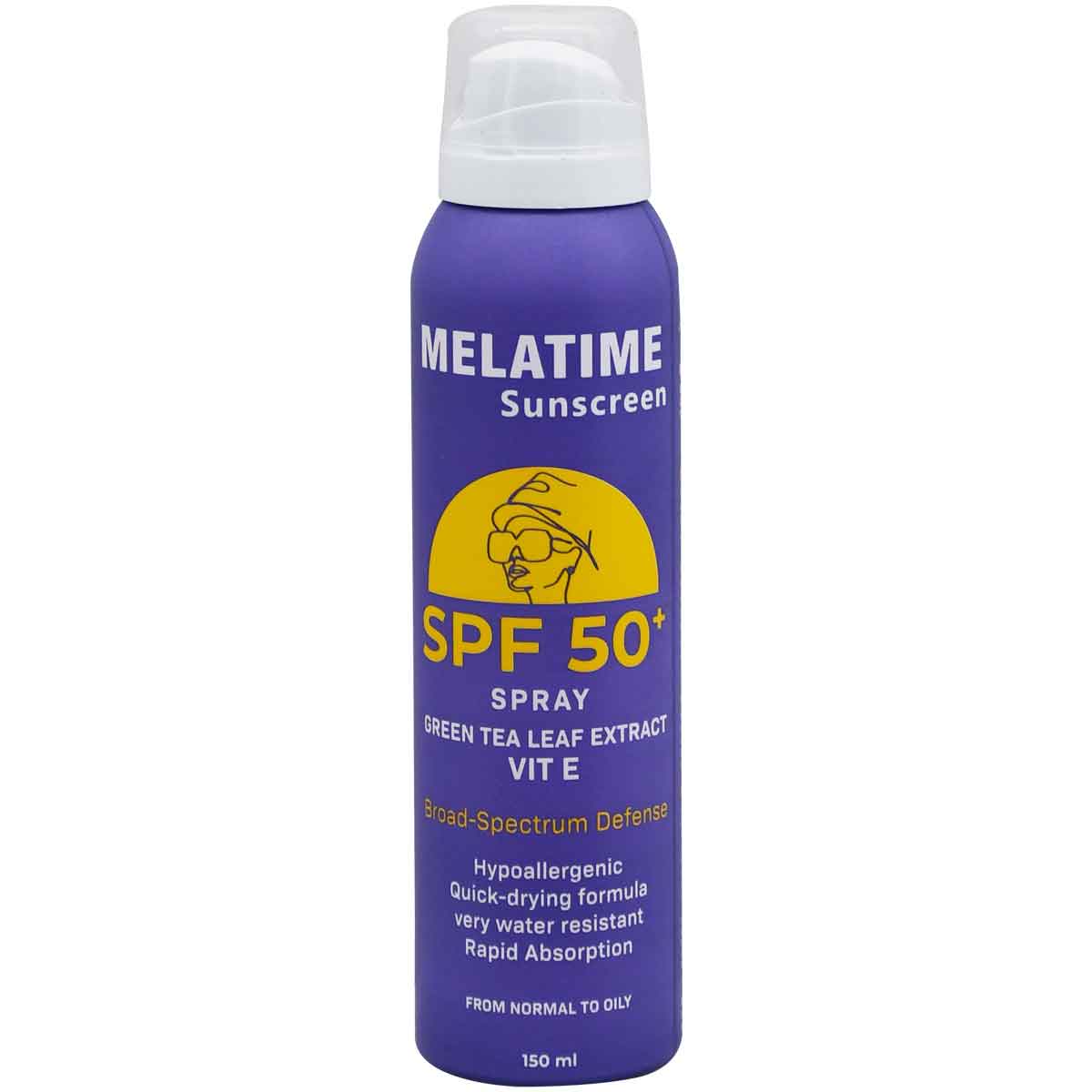 Melatime Sunscreen SPF(50+) Spray For Normal and Oily Skin 150 ml