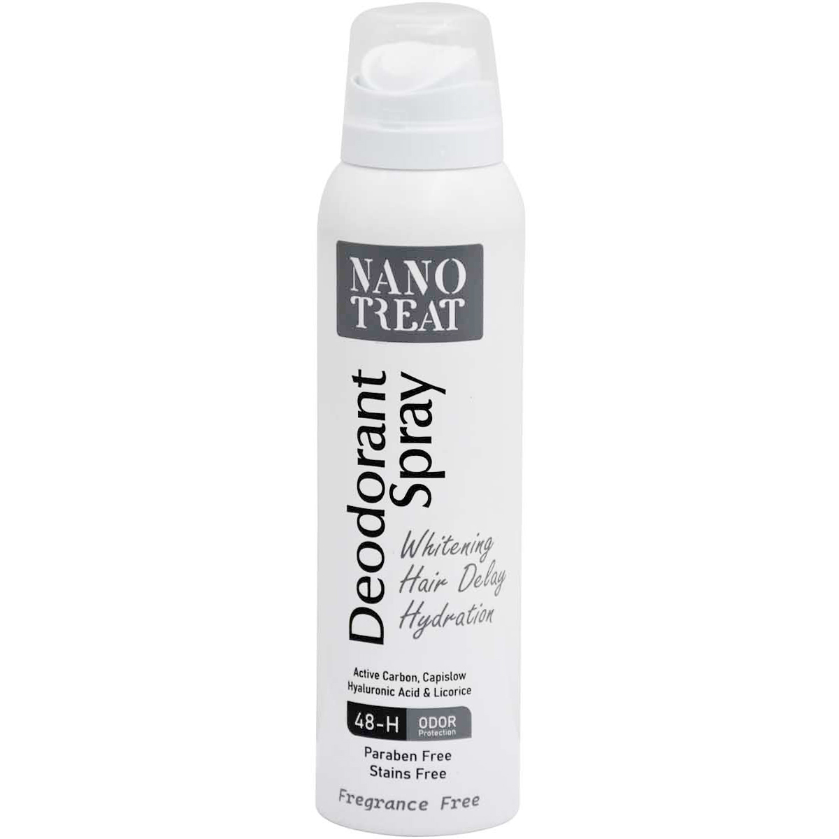 Nanotreat Fragrance Free Deodorant Spray for Women 150ml