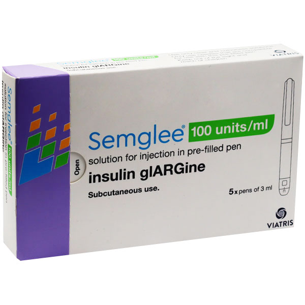 Semglee 100units/ml 3ml 5 Pre Filled Pen (Refrigerated)