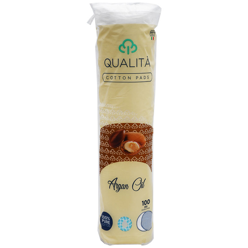 Qualita Cotton Pads Argan Oil 100 Pieces