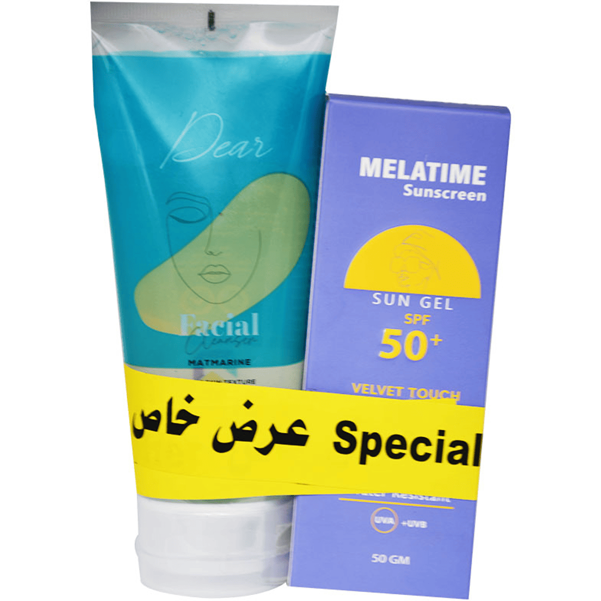 Melatime Sun (50+) Gel 50gm + Dear Cleanser 200ml (Offer Pack)