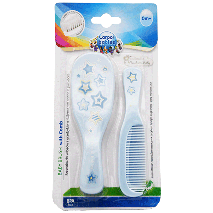 Canpol Baby Brush With Comb /7/406-Blu