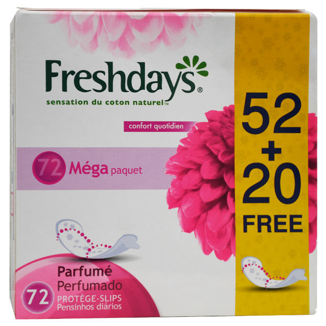 Freshdays Scented Pantyliners 50 Pieces + 20 Free (Offer Pack)
