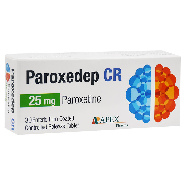 Paroxedep Cr 25mg 30 Enteric Film Coated Tablet