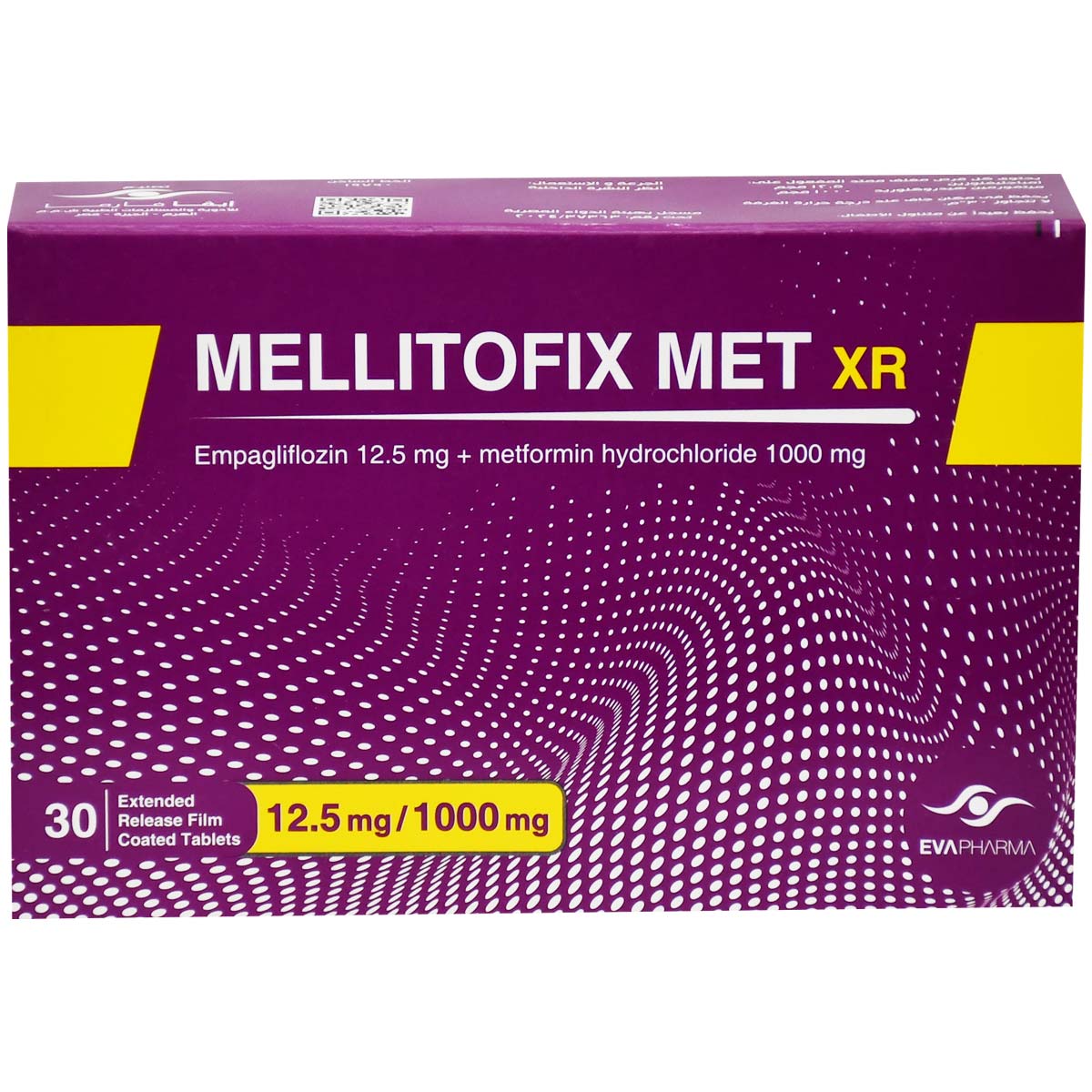 Mellitofix Met XR 12.5/1000 mg 30 Tablets