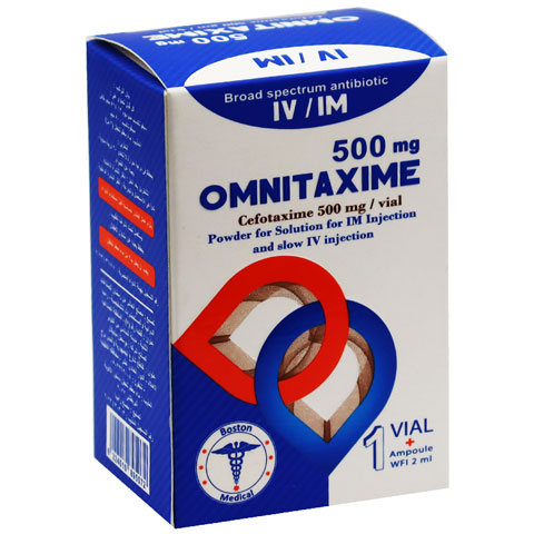 Omnitaxime 500mg 1 Vial