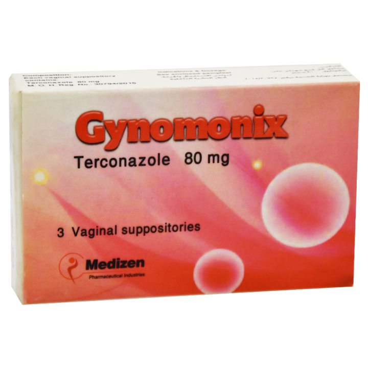 Gynomonix 80mg 3 Vaginal Supppositories