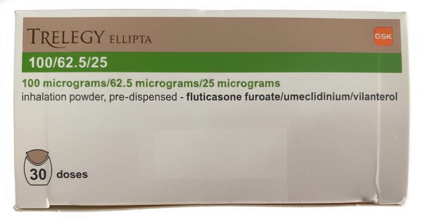 Trelegy Ellipta 100/62.5/25 &mu;g 30 Inhalation Doses