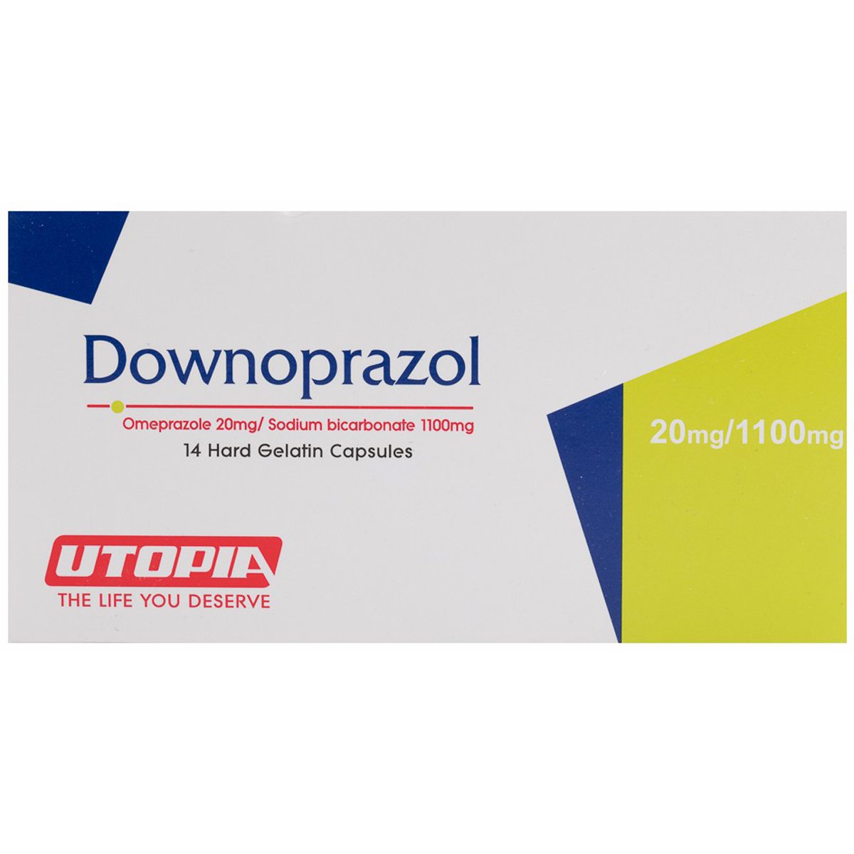 Downoprazol 20mg/1100mg 14 Hard Gel Capsules