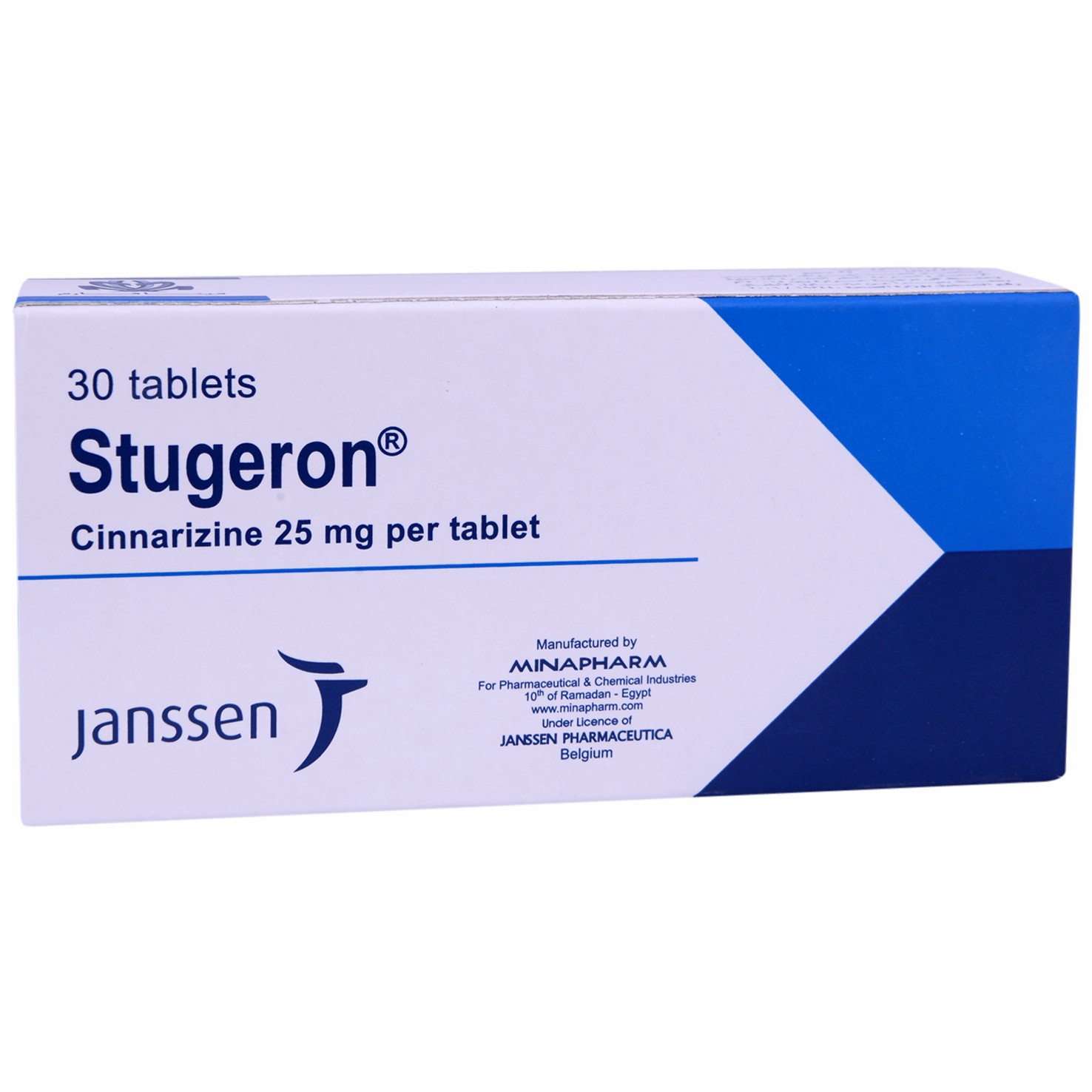 Stugeron 25mg 30 Tablets